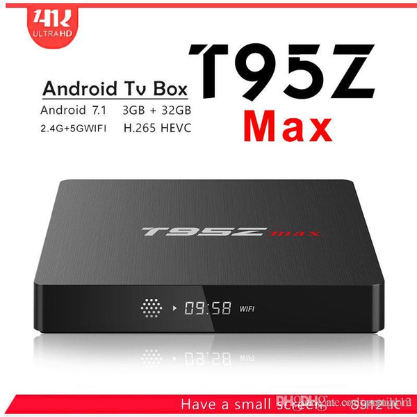 T95Z Max S912 Android 7.1 TV Box 3GB RAM 32GB ROM Octa Core Dual Band 2.4/5G WIFI HD 4K 1000M LAN Smart Media Player Set Top Box