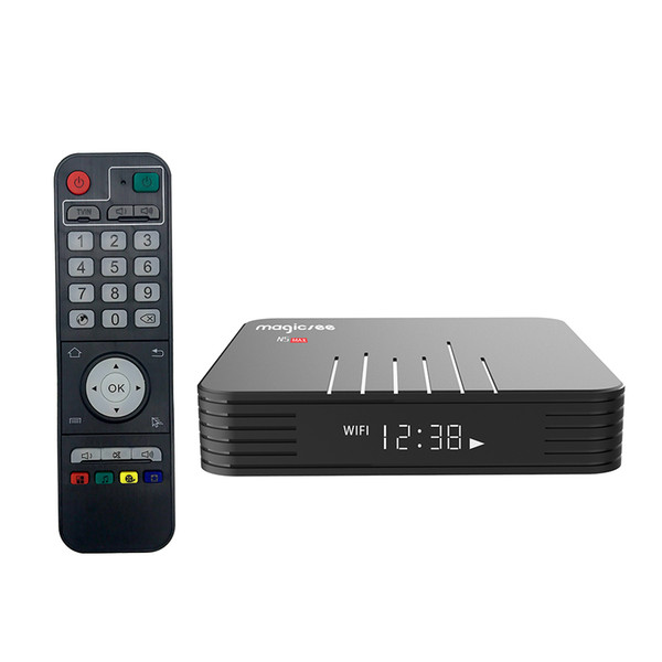 New arrival N5 max Android 8.1 TV BOX Amlogic S905X2 Quad-core 4GB/32GB 4K H.265 2.4G/5GWIFI&Bluetooth smart box