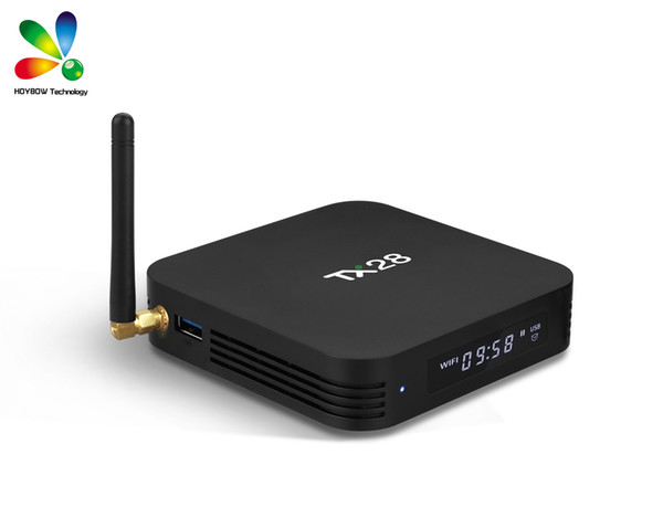 TX28 TV Box RK3328 Andriod 7.1 4GB RAM + 32GB ROM 2.4G + 5G WiFi BT4.1 100Mbps USB3.0