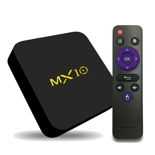 New MX10 4GB 32GB TV BOX Android 9.0 RK3328 Quad Core Smart BOX Support 4K H.265 WIFI HDMI PK S8 MAX