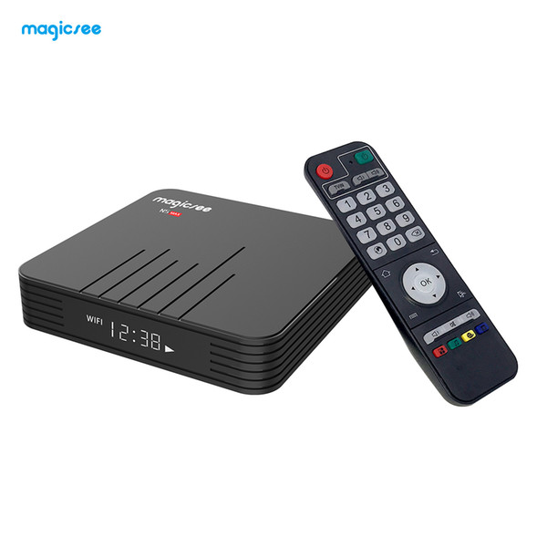 MAGICSEE N5 Max TV Box Android 8.1 Amlogic S905X2 4GB DDR4 32GB EMMC Box TV 2.4GHz 5GHz WiFi BT4.1 Support 4K H.265 Set Top Box