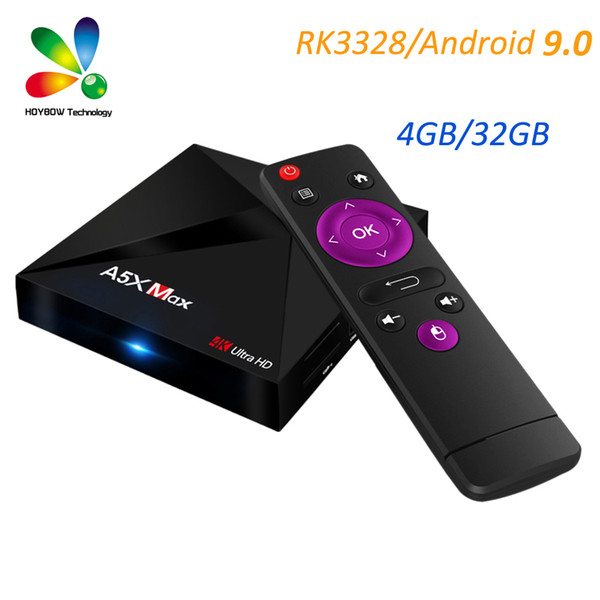 A5X MAX 4GB 32GB RK3328 4K Quad-Core Android 9.0 TV BOX WIFI USB 3.0 Media Player