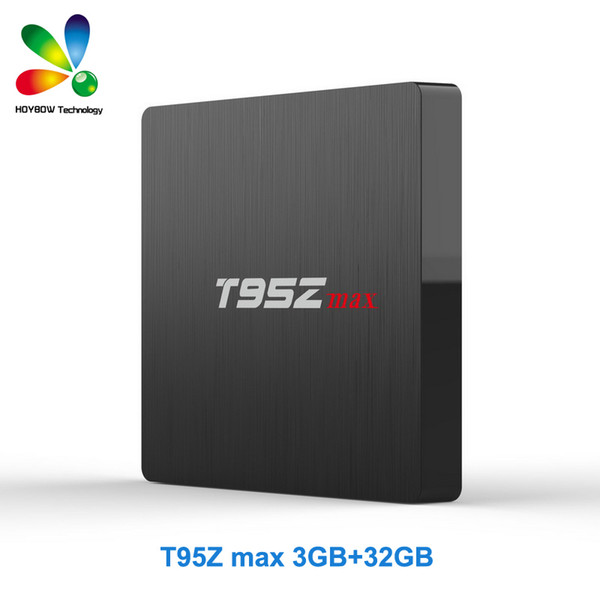 T95Z Max Android TV Box 3GB 32GB Android 7.1 S912 Quad Core with 2.4g+5g Wifi Bluetooth Media Player