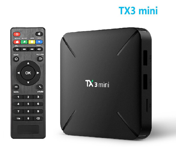 New arrival TX3 mini Android 7.1 TV BOX amlogic S905W quad core 1GB/8GB built-in WIFI smart media player