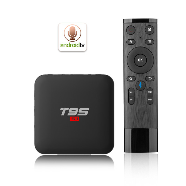 T95 S1 2GB Ram 16GB Rom S905W Quad-Core Android 7.1 WIFI 4K Voice Remote Control Smart TV Set Top Box