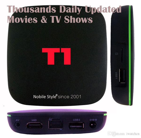 1pcs T1 Smart Android 7.1 IPTV TV Boxes Amlogic S905W Quadcore 4K 2GB/16GB Thousands Daily Updated Movies & TV Shows