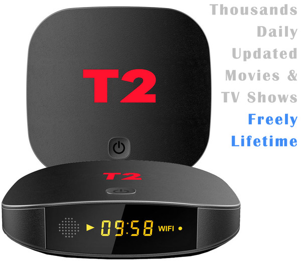 10pcs T2 2GB/16GB 1GB/8GB, RK3229 Quad core 4K 1080P Smart Android 7.1 TV Boxes,Thousands Daily Updated Movies & TV Shows Free Lifetime