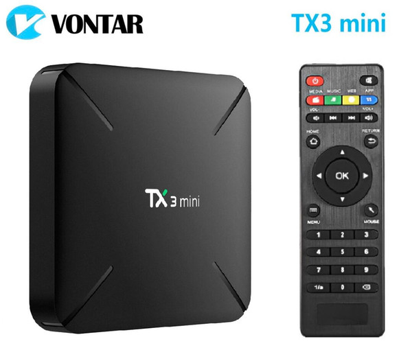 14pcs TX3 mini L&H 1G 8G 2GB 16GB Amlogic S905W Quad Core Android 7.1 Smart TV Box TX3mini