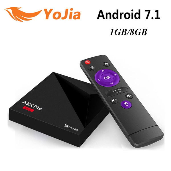 1GB 8GB USB3.0 4K VP9 H.265 HDR10 Media Playe IPTV VONTAR A5X Plus RK3328 Rockchip Android 7.1 TV BOX