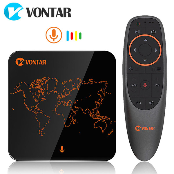 20pcs VONTAR V1 Google Voice Control Android TV OS Box Amlogic S905W 2GB 16GB Streaming Box Support Google Play Store Netflix Youtube