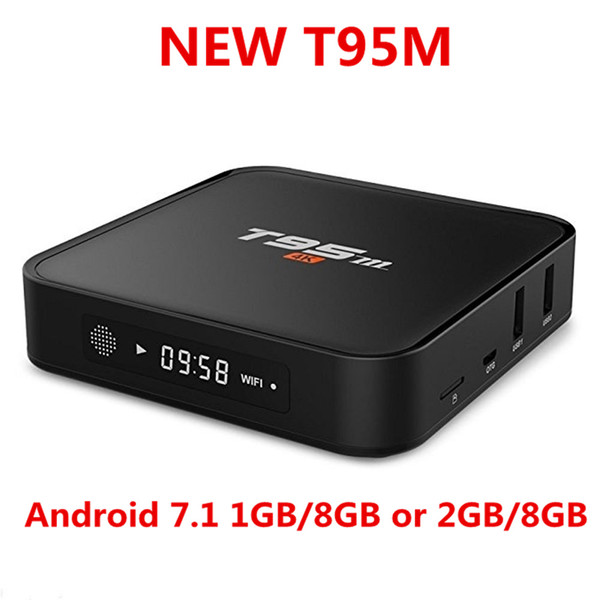 Smart Android 7.1 TV Box T95M S905x Quad Core 1GB/2GB 8GB H.265 4K DLAN network set top box media player