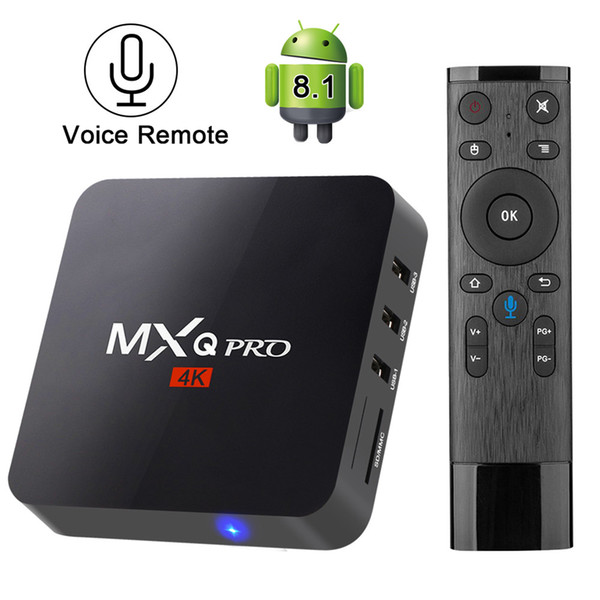 Android 8.1 TV Box MXQ PRO Google Voice Control 2GB/16GB H.265 MXQ PRO 4K Media Player Set top box