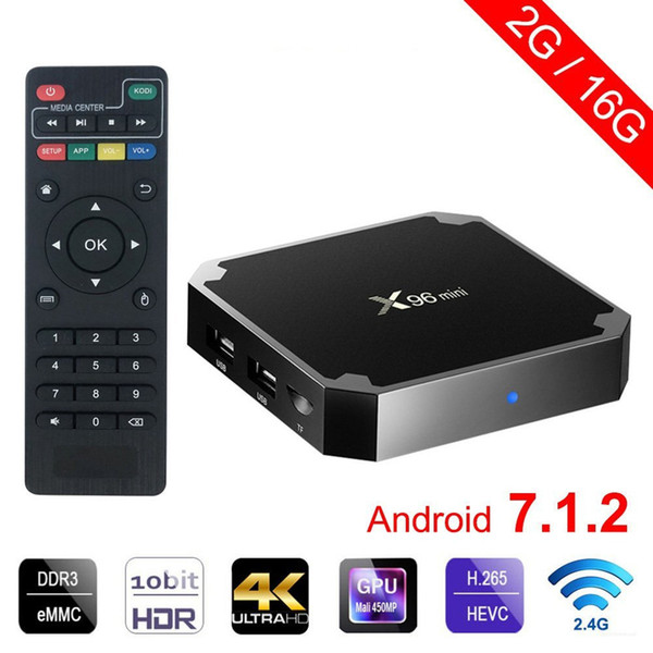 10 wholesale Android 7.1 Smart TV BOX X96 mini 2GB16GB 1GB8GB Amlogic S905W Quad Core 4K 30tps WiFi 2.4GHz iptv box