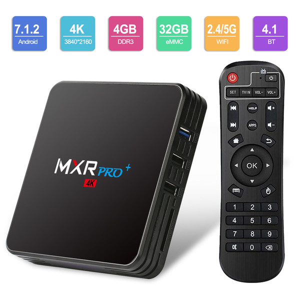 MXQ Pro MXR PRO 4GB 32GB smart android 7.1 tv box RK3328 Quad Core 2.4G/5G Wifi BT4.0 Media Player