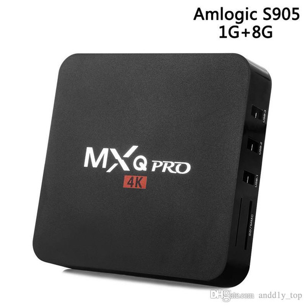 Android 7.1 MXQ pro 4K TV Box Quad Core 8G/1G Amlogic S905X/S905W Smart TV Box suport 3D WIFI SD Card