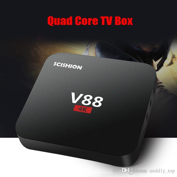 Quad core RK3229 Android 6.0 V88 4K Boxes Android OTT TV Box Media Player support KD16.1 Wifi HDMI android tv box