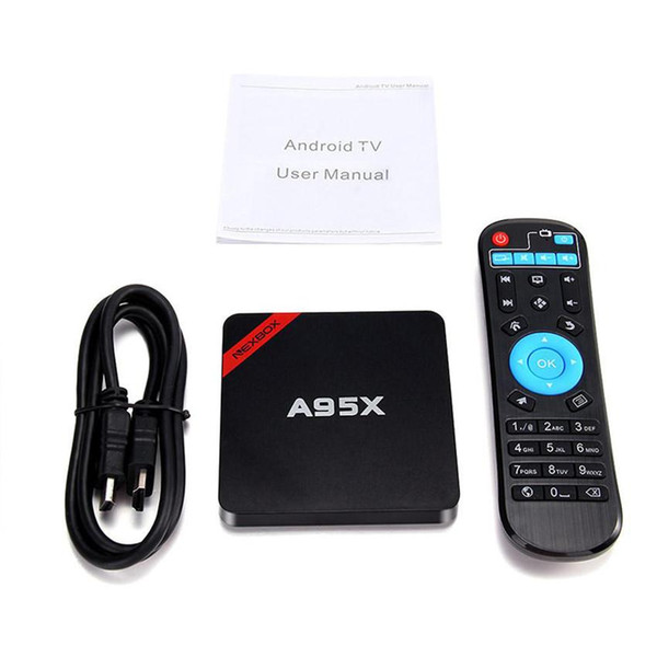 A95X TV BOX Amlogic S905W Smart Android TV 4K Media Player Android 7.1 Box 2G 16G 64Bit Set Top Box 1Pcs UP