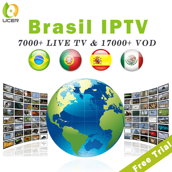 brazil iptv subscription with portugal spain mexico latin brasil IPTV abonnement 7000+ channels list for mi box smart tv x96 mini android tv