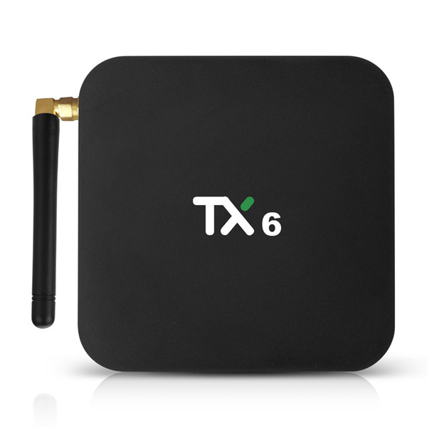 TX6 TV Box Android 9.0 4GB DDR3 32GB Allwinner H6 EMMC 2.4G 5G WiFi Bluetooth 4.1 Support 4K H.265 HD Smart Set Top Box