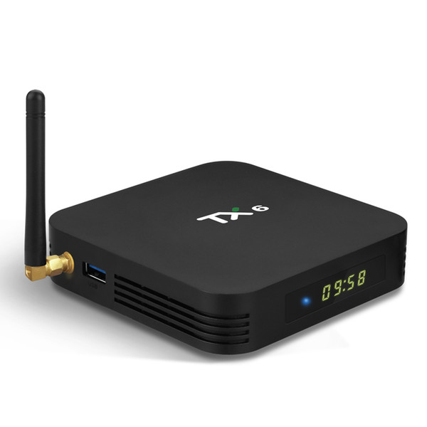 20cs TX6 Android 9.0 TV Box 4GB DDR3 32GB Allwinner H6 EMMC 2.4G 5G WiFi Bluetooth 5.0 USB3.0 Support 4K H.265 HD Smart Set Top Box