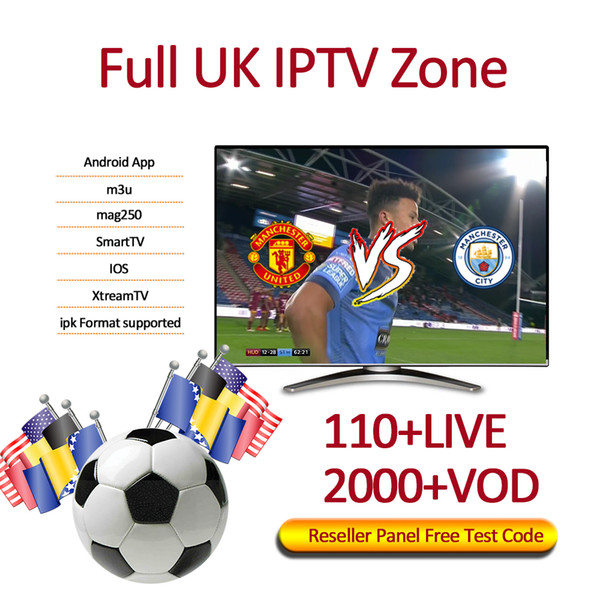 UK IPTV Subscription Support to Watch LIVE TV + VOD Channels With more than 30 other countries HD series 6000+channels