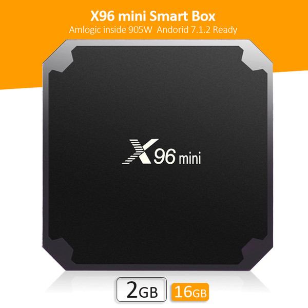 Android TV Boxes X96 mini S905W TV Box with Android7.1 2.4G WiFi 4K streaming X96 mini 2GB 16GB Smart TV Box