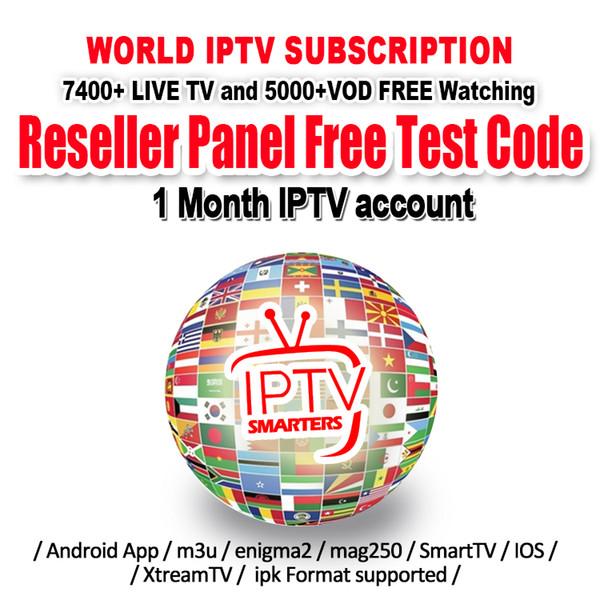 World Iptv Smarters With 1 Year Subscription Covering 7000+ Live Spain France UK Italy Abonnement Iptv For Smart TV M3u Mag Box