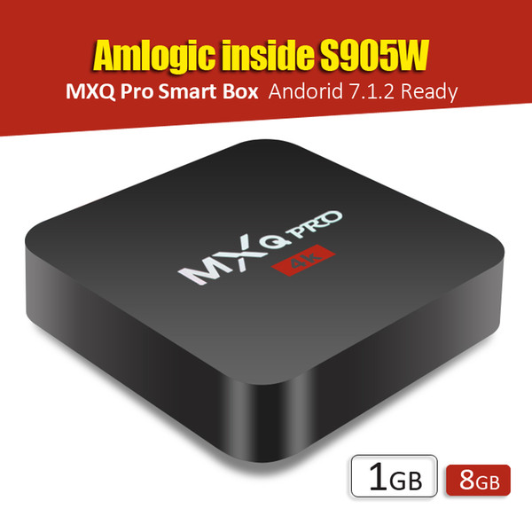 Android 7.1 TV Box Hot MXQ Pro Amlogic S905W Quad Core 1GB 8GB wifi Google Streaming Media Player Cheap OTT Boxes