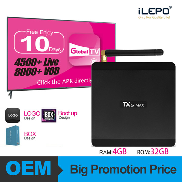 IPTV Box TX5 Max Smart Android 8.1 TV Box Amlogic S905X2 4gb 32gb Dual Band 5G Wifi 1000M Lan BT4.2 HDMI2.1 USB3.0 iptv channel