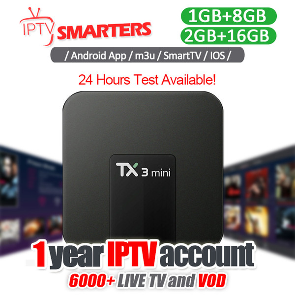 1 Year IPTV Subscription With Android IPTV Box Support 30+ Countries Live TV Europe Arabic Abonnement Iptv Sports USA Mxq Pro