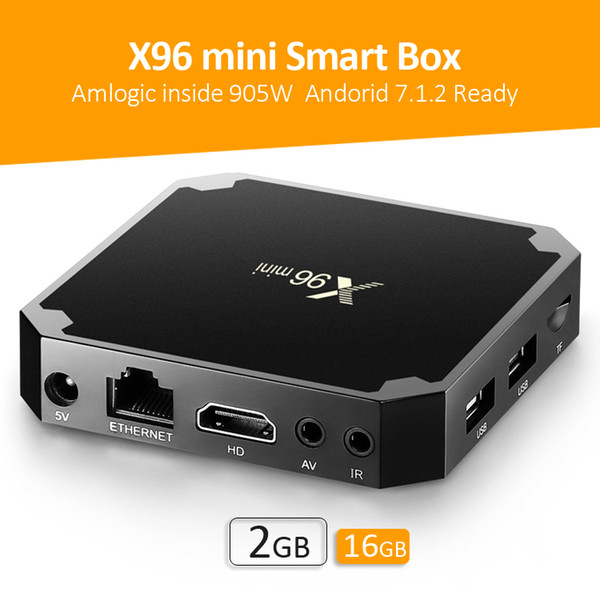 Smart TV Media Player X96 mini S905W TV Box 2GB 16GB 4K tv box android7.1 WiFi HDMI 4K H.265 streaming Players