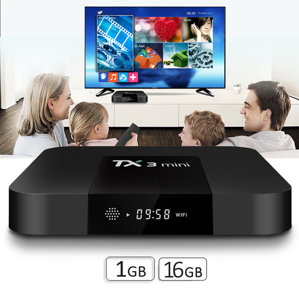 1GB 16GB Android tv box TX3 Mini Amlogic S905W Quad Core Set top box best streaming player Support Wifi LAN H.265