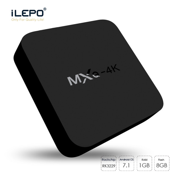 Android 7.1 Smart TV Box MXQ 4k RK3229 1GB 8GB Media Player 18.0 Support WIFI LAN