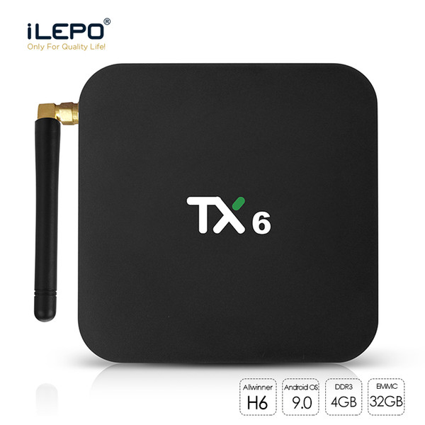 Lowest price! 1 Piece TX6 Android 9.0 TV Box 4GB+32GB 4K Smart Media Player WIFI 2.4G + 5G Bluetooth 5.0