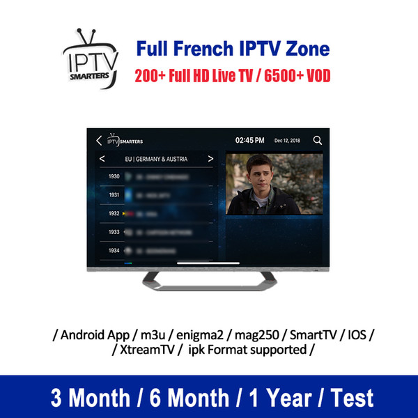 Best France Italy UK IPTV Subscription For M3U Smart IPTV TV Android Enigma2 MAG Box Germany Spain Scandinavia Abonnement Iptv