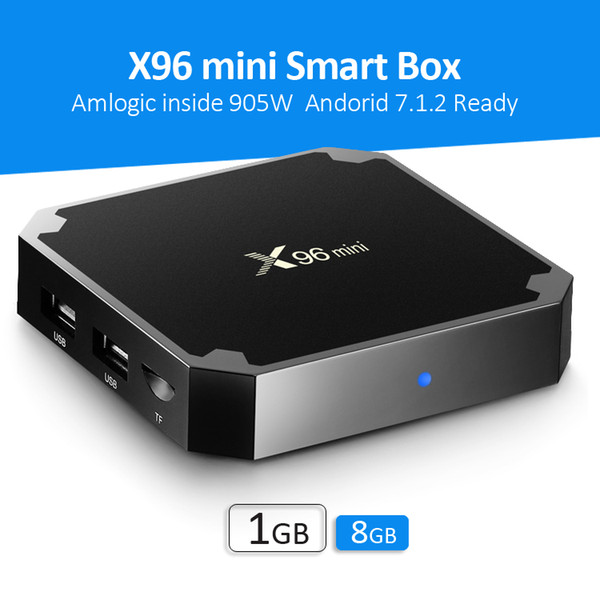 X96 Mini Android tv box S905W 1GB 8GB quad core Player 17.6 Smart Media Player Support Wifi LAN Best For box