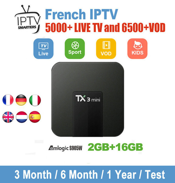 New IPTV Subscription 6000+LIVE TV And VOD Abonnement Iptv France Europe UK German Arabic Belgium Sweden French Iptv Set Top Box