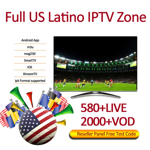 580+ Latino Live tv iptv subscription for android abonnement iptv 1/3/6/12 months abbonamento iptv Support M3U Mag Box Smart TV