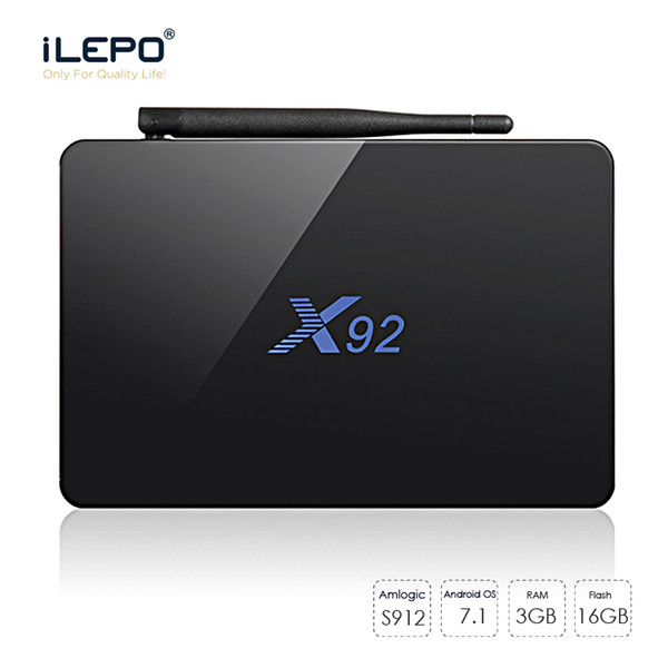 X92 Android 7.1 TV Box Amlogic S912 Octa Core 3GB 16GB Media Player With 2.4G 5G Dual Band Wifi And Bluetooth 4.0