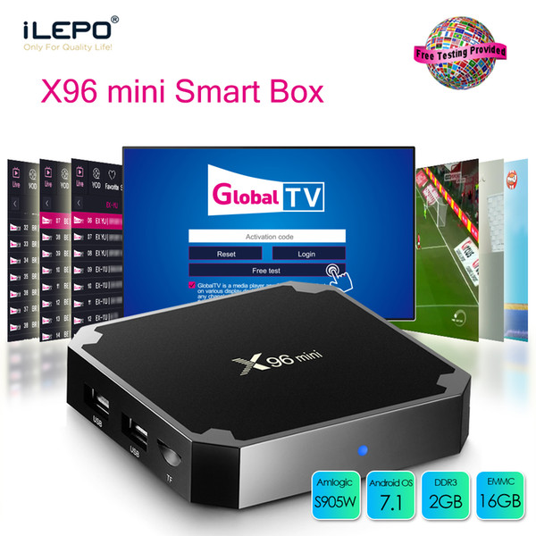 X96 mini Android TV Box S905W Quad Core 2GB 16GB Android 7.1 TV Box Wifi H.265 Media Player