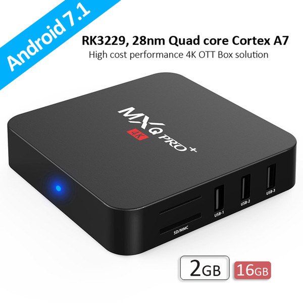 NEW 2019 TV BOX MXQ PRO plus Rockchip RK3229 Quad Core Android 7.1 TV BOX With Customized Smart tv