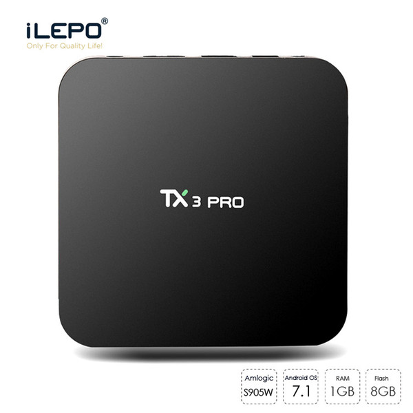 TX3 Pro S905W TV Box Android 7.1 OS RAM 1G ROM 8G Amlogic S905W Quad Core 4K HD Streaming Media Player