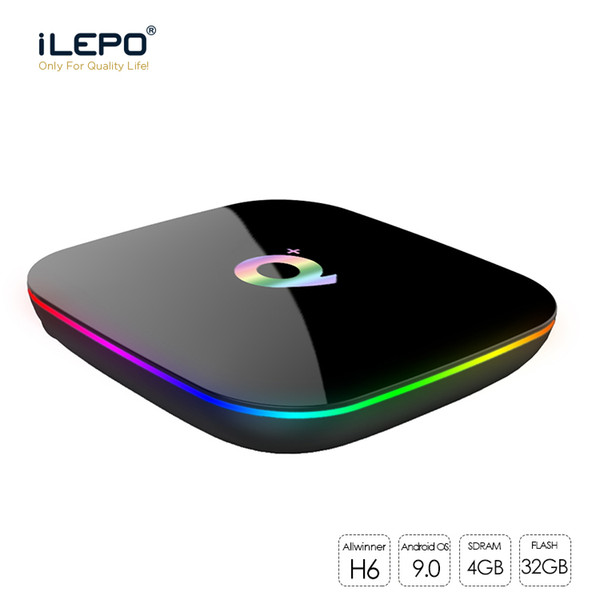 2019 Q PLUS Android 9.0 TV Box 4GB 32GB Wifi 2.4GHz Quad-core cortex-A53 HDMI 2.0 Smart TV Media Player Support 6K 3D H.265