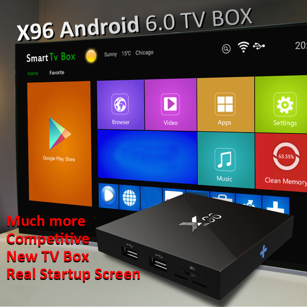 4K ultra smart TV Box media Player Quad Core Amlogic S905X Android TV Box X96 support Wifi HDMI 4K H.265