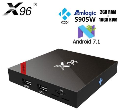 Android TV Box X96W With Amlogic S905W CPU Android 7.1 OS RAM 2GB ROM 16GB