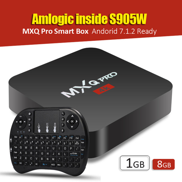 Android 7.1 S905W MXQ Pro TV BOX with Air Mouse Mini Keypad 4K Media Player 1GB 8GB Quad Core Smart Android Boxes