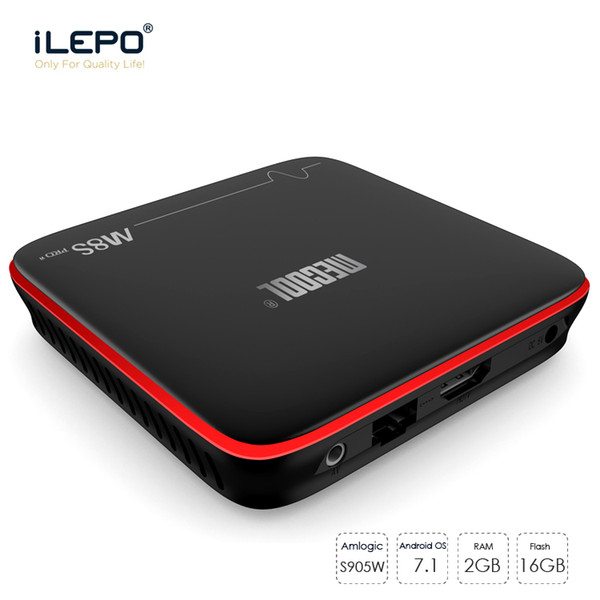 M8s Pro Tv Box Amlogic S905W Quad Core Android 7.1 STB TV Boxes 2GB 16GB Support 4K H.265 HDMI Wifi OTA Update