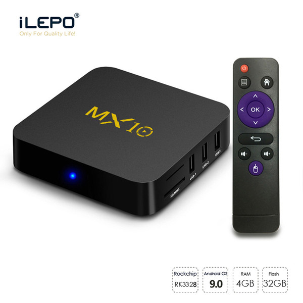 MX10 Android 9.0 TV BOX RK3328 Quad Core 4GB 32GB 4K Smart Media Player TX3 MINI MXQ PRO