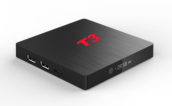 10pcs T3 Custom Made Amlogic S912 octa core 4k Smart Android7.1 TV Box 3GB/32GB thousand daily updated movies & tv shows