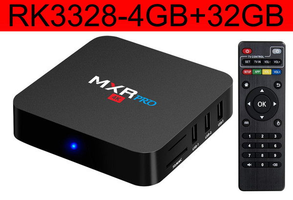 3pcs MXQPRO Rockchip RK3328 Quad core Smart Android7.1 LIVE TV Streaming Box 4GB DDR 32GB ROM MediaHub 1200+ live tv 1000+ VOD